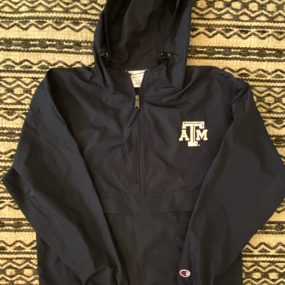 Texas A&M (TAMU) Champion Navy Windbreaker Jacket